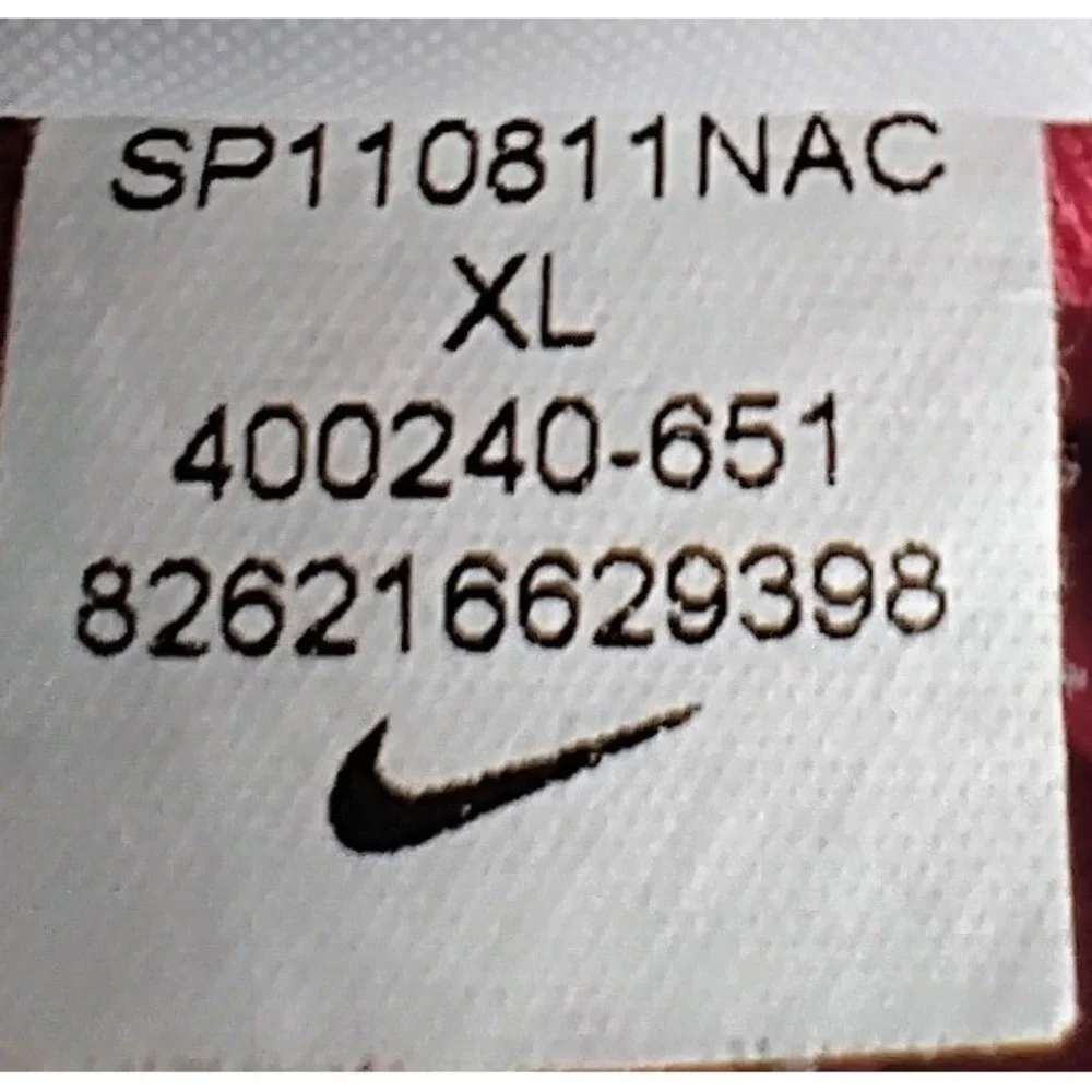 Nike Golf Dri-FIT Polo Shirt Mens XL Pink White Piping‎ Short Sleeve 400240-651